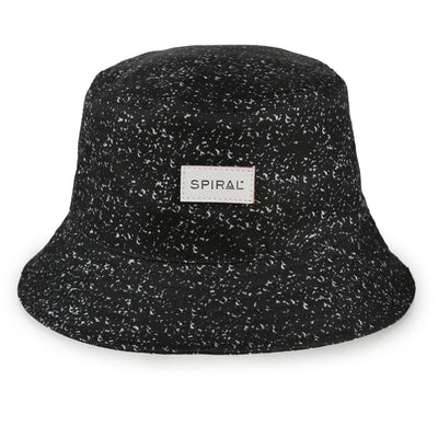 Black Speckles SPIRAL Bucket Hat