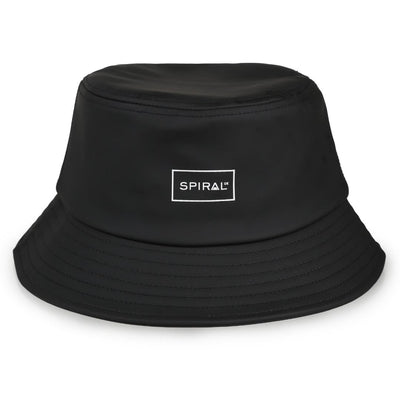 Black PU SPIRAL Bucket Hat