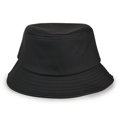 Black PU SPIRAL Bucket Hat