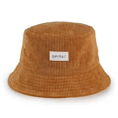 Cord Tan SPIRAL Bucket Hat